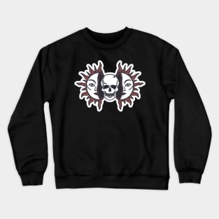 Sunflowers Skull Artwork Crewneck Sweatshirt